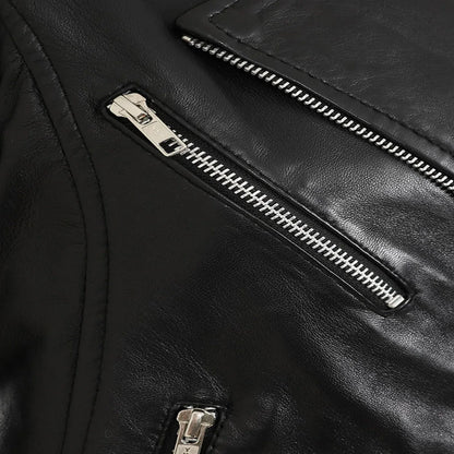 Women Leather Moto Jacket Biker Jacket