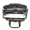 Mens leather briefcase 17 inch laptop bag