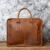 Handmade leather messenger bag for men