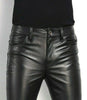 Men Leather Pant Trousers for Biker
