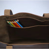 Leather Tote Bag Large Carry On