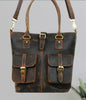 Leather Tote With Compartments For Women Large Organizer Bag