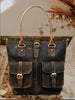 Leather Tote With Compartments For Women Large Organizer Bag