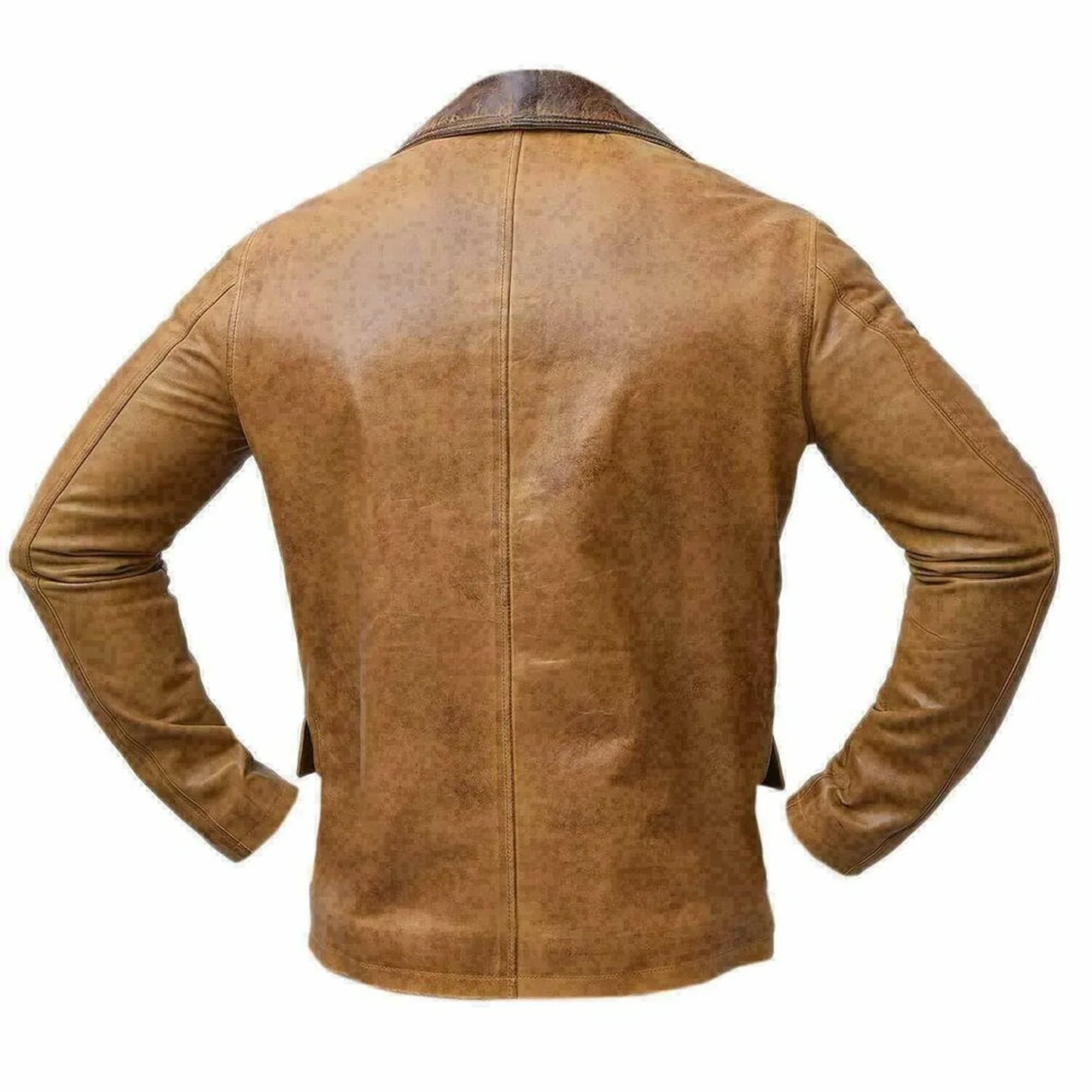 real leather trench coat mens brown genuine coat