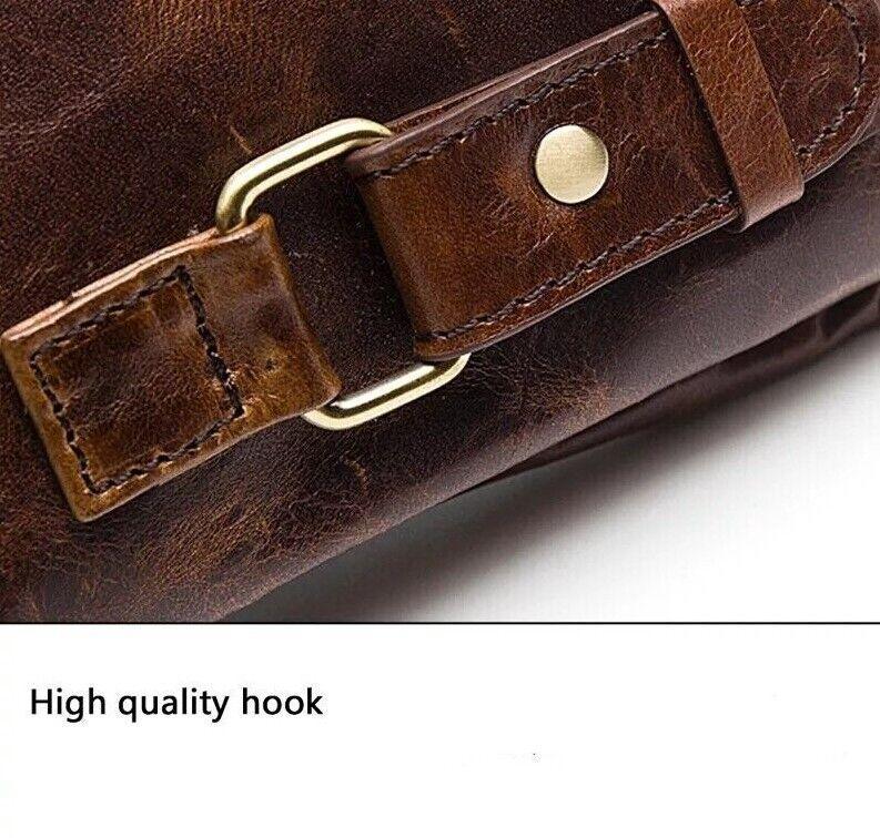 Leather Belt Bag for Men Genuine Leather Waist Chest Bag