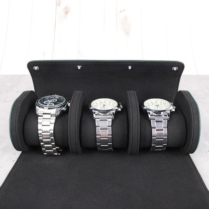 leather watch case travel roll organizer box