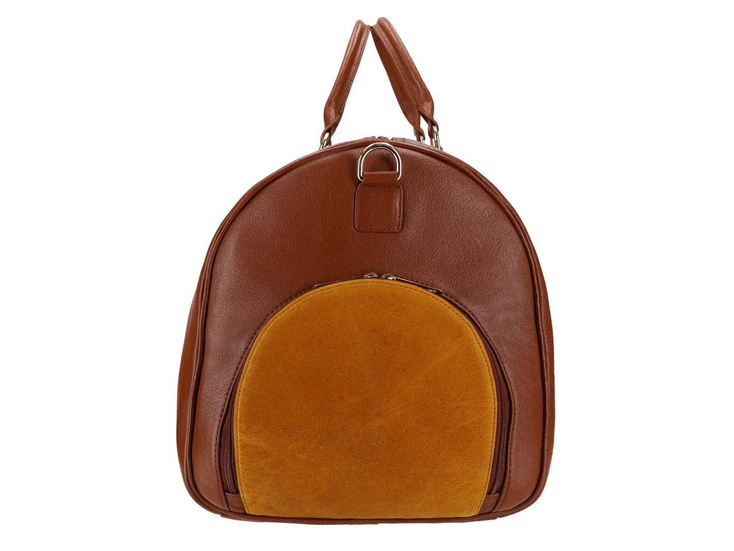 Genuine leather travel bag mens leather duffle overnight carry