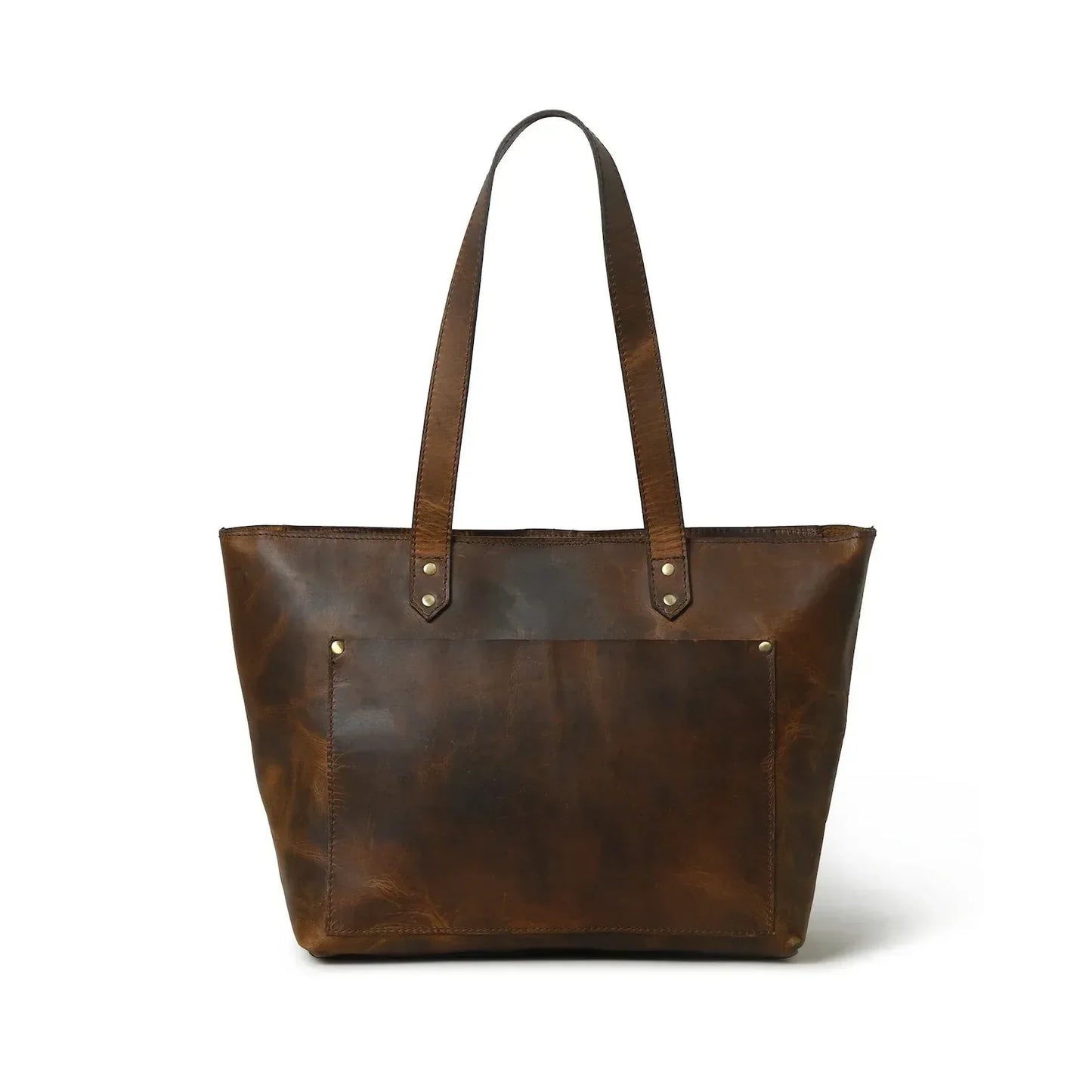 Leather Tote Bag for Teachers Work Carry Daily Essentials