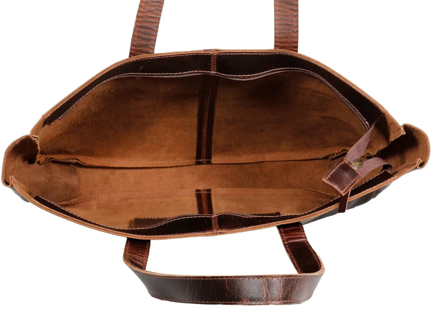 Leather Work Tote for Women Laptop Carry Bag