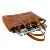 Leather Work Tote for Women Laptop Carry Bag