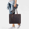 Leather Work Tote for Women Laptop Carry Bag