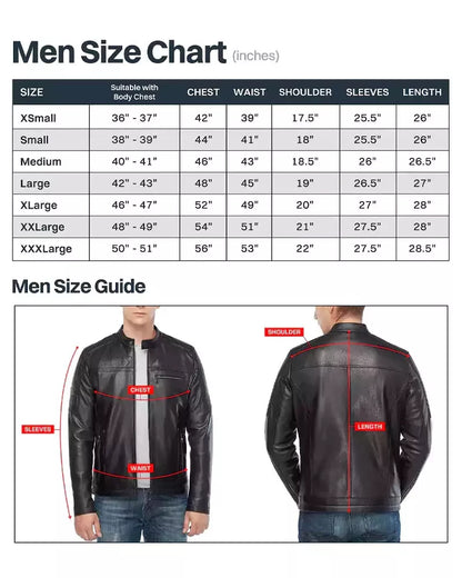 lightweight leather shirt jacket mens