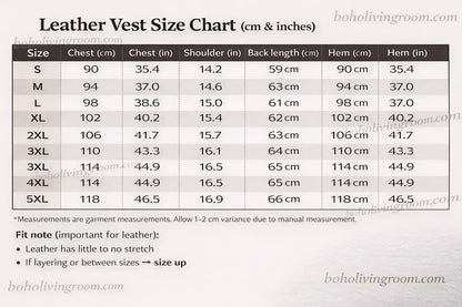 Stand collar lambskin leather motorcycle riding vest - Boho Living Room