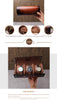 luxury leather watch case with buckle closure