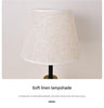Nordic pleated fabric bedside table lamp