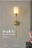Natural Marble Wall Lamp Modern Brass Wall Light