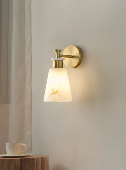 Modern Brass Cloud Stone Wall Lamp Spanish Marble Wall Light