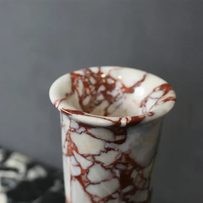 Real Marble Flower Vase for Living Room, Office & Hotel