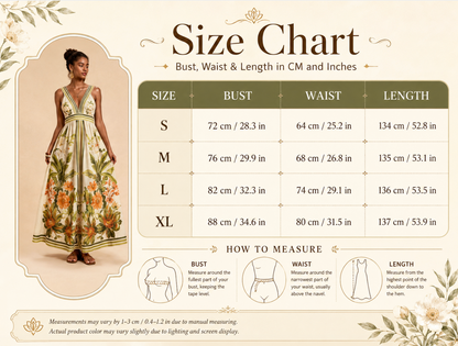 Printed V-Neck Maxi Dress With Ruched Back