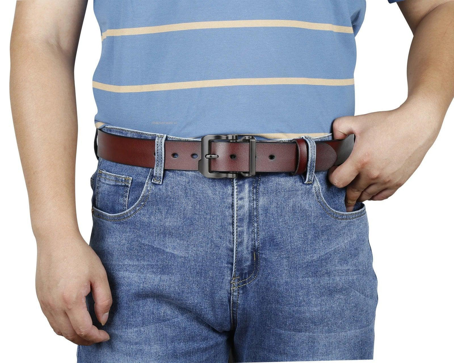 Genuine leather belts for men dress pants
