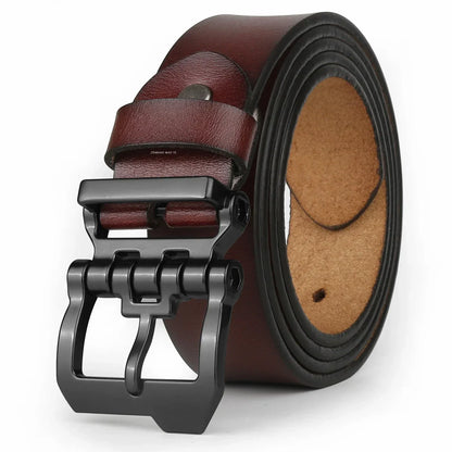 Genuine leather belts for men dress pants Brown S