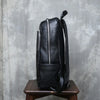 Men's genuine leather laptop travel backpack