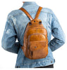 Real Leather Retro Mini Backpack