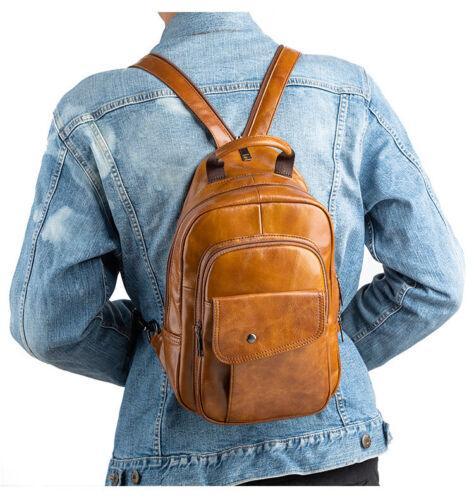 Real Leather Retro Mini Backpack