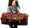 Extra Large Genuine Leather Travel Bag for Men