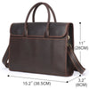 Men’s Leather Business Briefcase Laptop Bag