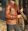 Men Genuine Lambskin Leather Jacket