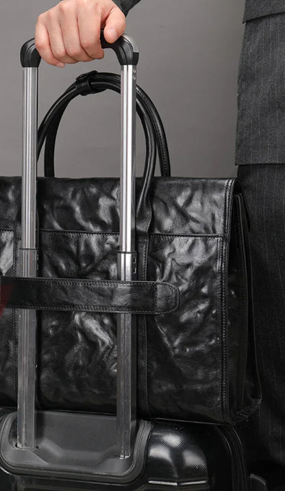 Men’s Leather Business Briefcase Laptop Bag