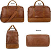 Men's Leather Weekender Bag Premium Cowhide Travel Companion