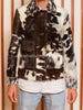 Long Sleeve Hair On Cowhide Jacket