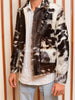 Long Sleeve Hair On Cowhide Jacket