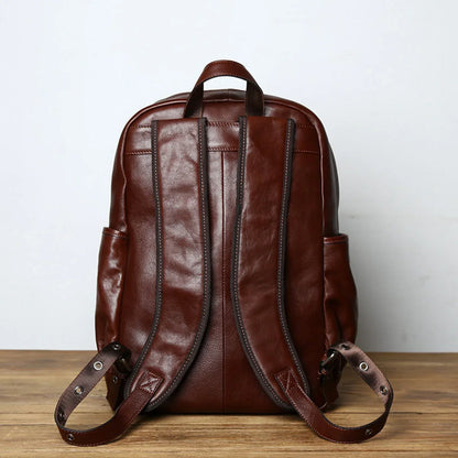 leather backpack for men mens leather laptop backpack