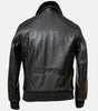 Mens Black Leather Jacket with Fur Collar – Real Leather Jacket