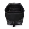 Leather Laptop Backpack for Men with Trolley Sleeve