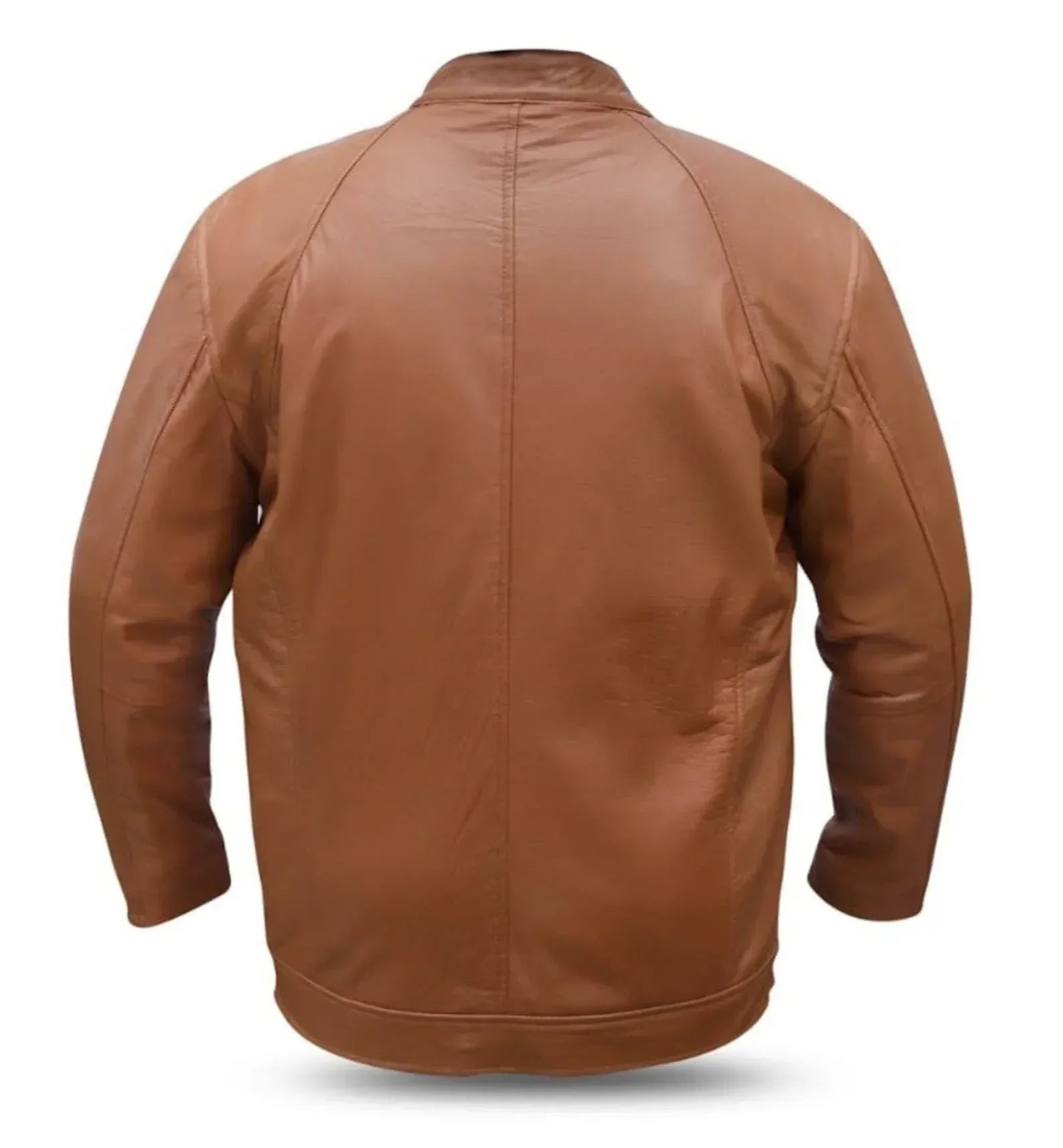 Mens Brown Leather Jacket – Real Lambskin Slim Fit Jacket