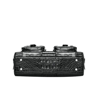 Men’s Crocodile Briefcase for Business Travel and Laptop Storage