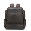 Men's Leather Backpack with 17-Inch Laptop Compartment for Work
