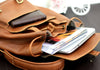 Mens Leather Rucksack Backpack for Travel and Work