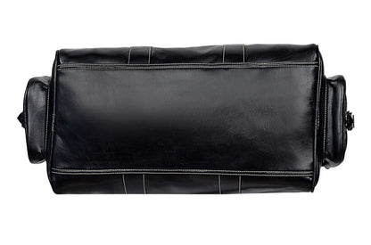 custom leather duffel bag genuine cowhide leather travel bag mens