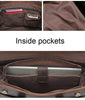 Men’s Leather Briefcase Slim 13.3 Inch Laptop Business Bag
