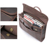 Men’s Leather Briefcase Slim 13.3 Inch Laptop Business Bag