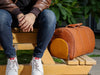 Genuine leather travel bag mens leather duffle overnight carry