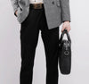Men's Leather Laptop Bag with Shoulder Strap for Office