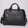Men's Leather Laptop Bag with Shoulder Strap for Office