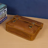 Leather Messenger Bag For Men Brown Laptop Crossbody Work Bag