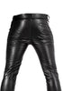 Leather Biker Pants Men Genuine Real Leather Trousers